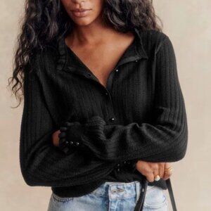 Sezane Louis Cardigan, Black